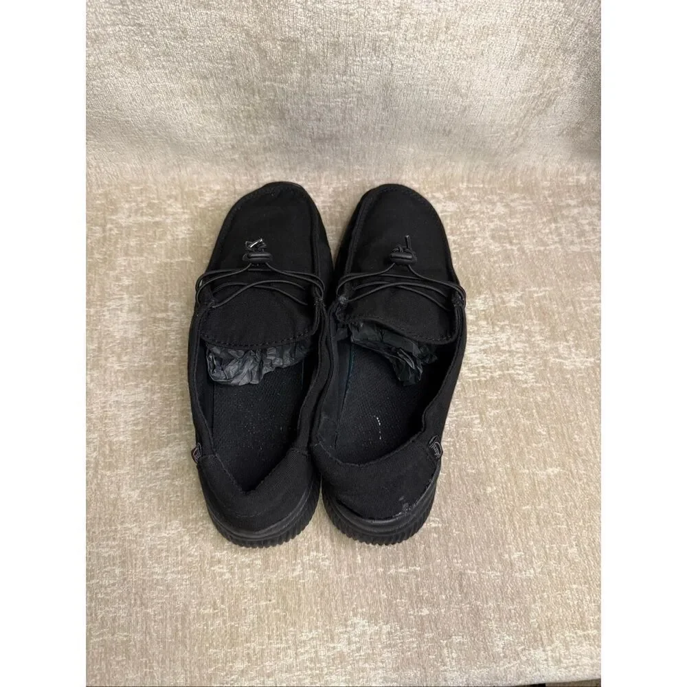 Laforst Women's Canvas Casual Boat Loafer Comfort Shoes Black Size 8